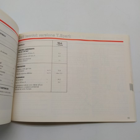 Alfa Romeo mod. 164 Manuale uso e manutenzione 1987. Macchie e polvere