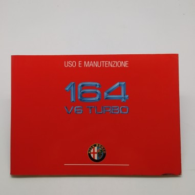 Manuale uso e manutenzione Alfa Romeo 164 V6 Turbo, 1° edizione 1990. Polvere