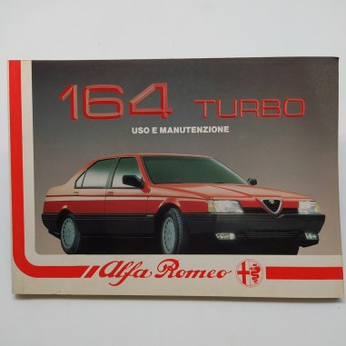 Manuale uso e manutenzione Alfa Romeo mod. 164 Turbo, 1988. Polvere