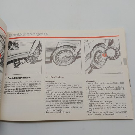 Manuale uso e manutenzione Alfa Romeo mod. 164 TD 1987. Polvere