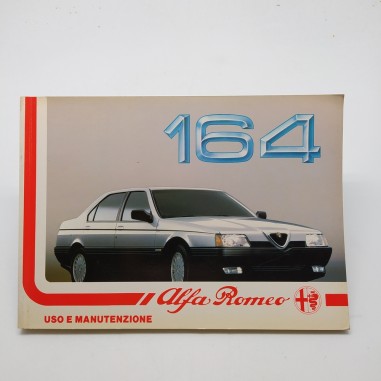 Manuale uso e manutenzione Alfa Romeo mod. 164, 1987. Polvere e ingiallimenti