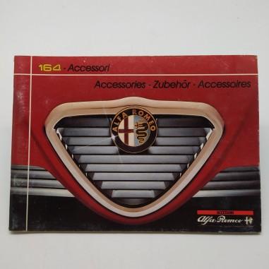 Alfa Romeo 164 Libretto Accessori in italiano, inglese, tedesco, francese. Segni