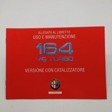 Alfa Romeo Allegato al libretto uso e manutenzione 164 V6 Turbo. Discreto