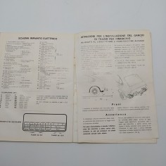 Alfa Romeo Manuale uso e manutenzione modello Alfasud, 1973. Pagine staccate. 2
