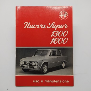 Alfa Romeo Manuale uso e manutenzione Nuova Super 133 & 1600. Ingiallimenti