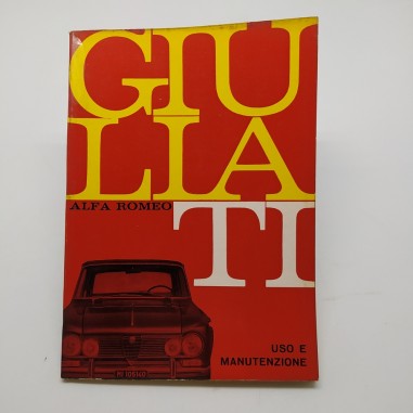 Manuale uso e manutenzione Alfa Romeo Giulia TI, 1967. Pagine incollate