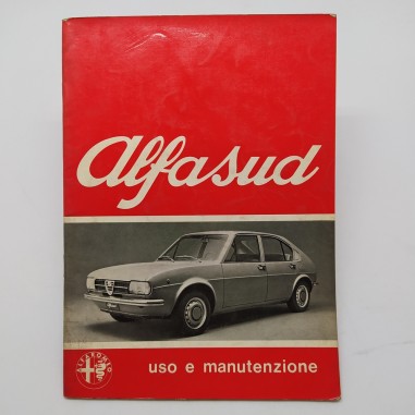 Alfa Romeo Manuale uso e manutenzione vetture Alfasud, 1972. Segni a penna