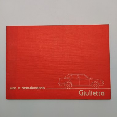 Manuale uso e manutenzione Alfa Romeo vetture Giulietta 1979. Polvere