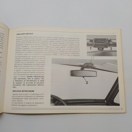Manuale uso e manutenzione Alfa Romeo vetture Giulietta 1979. Polvere
