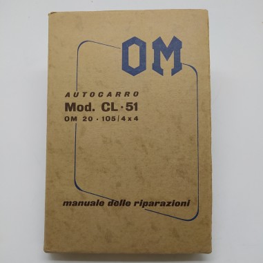 Manuale delle riparazioni Autocarro mod. CL 51 OM20 - 105/4x4 anni '50. Mediocre