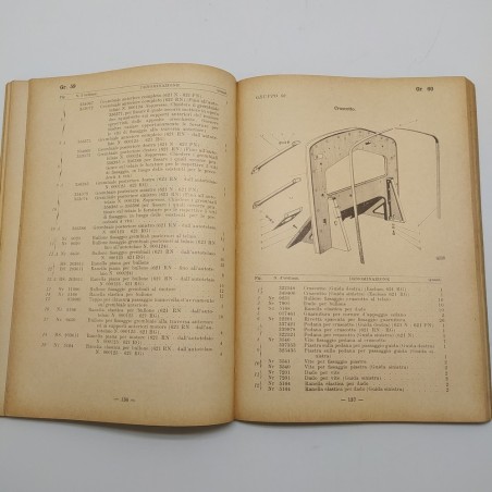 Catalogo parti di ricambio autotelai Fiat mod. 621, 2° ed. 1940. Mediocre