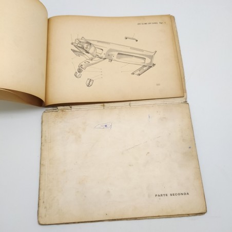 FIAT 1100T Catalogo parti di ricambio tipo 217D, 2° ed. 1964. Mediocre, strappi