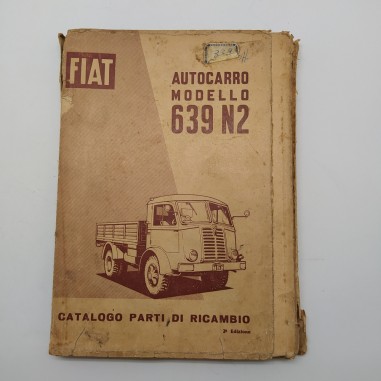 FIAT Catalogo parti di ricambio autocarro 639 N2, 2° ed. 1955. Mediocre