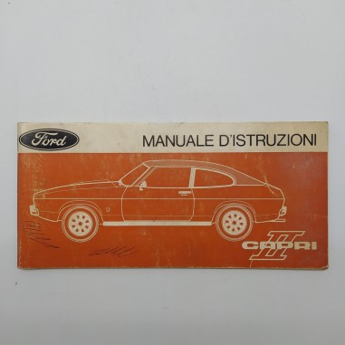 Manuale d'istruzioni Ford Capri 1974. Ingrigimenti e segni di penna