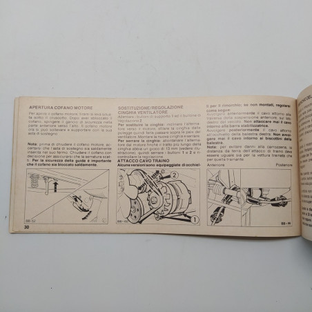 Manuale d'istruzioni Ford mod. Escort 1975. Macchie diffuse