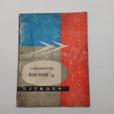 Citroen '59 Notice d'entretien - Manuale d'uso Camionettes 850/1500 kg. Macchie