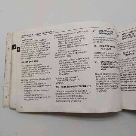 DAF Manuale del conducente 85 CF, 1998. Condizioni mediocri