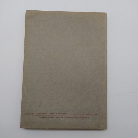 Catalogo parti di ricambio autocarro medio Fiat 639 N2, 3° ed. 1961. Ingiallito