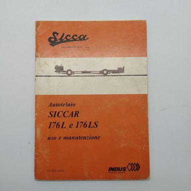 Manuale uso e manutenzione Sicca Inbus Siccar 176L, 176LS, 1° ed. 1977. Macchie