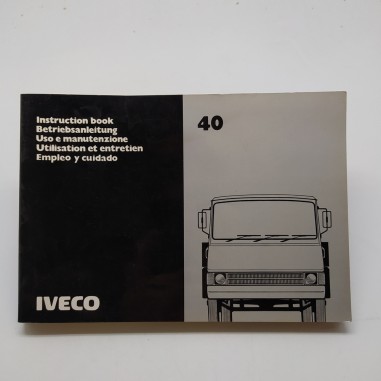 Manuale uso e manutenzione IVECO 40, 1985. Impolverato