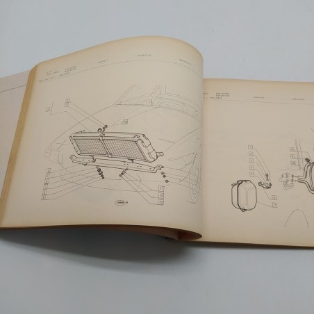 Catalogo parti di ricambio Fiat X1 9, 1975, Sbiadito e macchiato