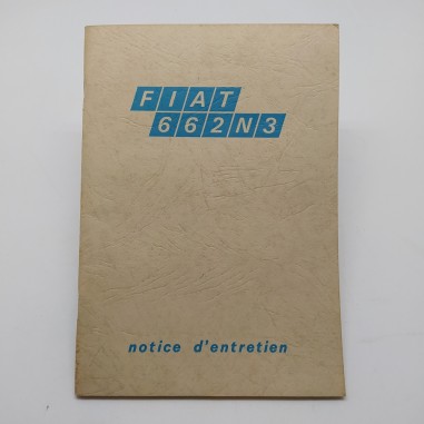 Notice d'entretien - Uso e manutenzione Fiat 662 N3, 1971. Segni di umidità