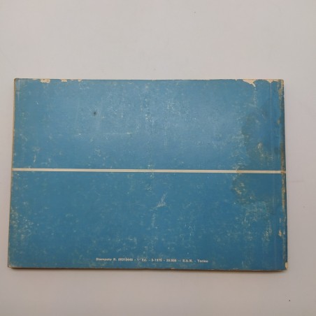 Fiat X1 9 Catalogo parti di ricambio 1975. Strappi e macchie
