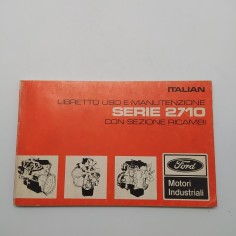 Libretto uso e manutenzione motori industriali Ford ITALIAN serie 2710, 1973