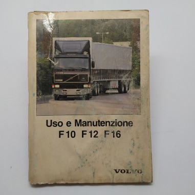 Manuale uso e manutenzione camion Volvo F10, F12, F16, 1990. Condizioni mediocri