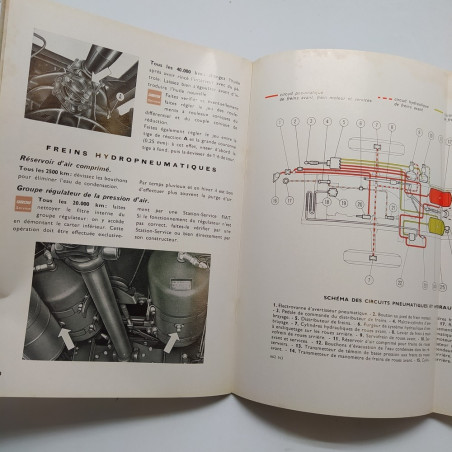 Notice d'entretien - Uso e manutenzione in francese Fiat 662 N3, 1971. Macchie