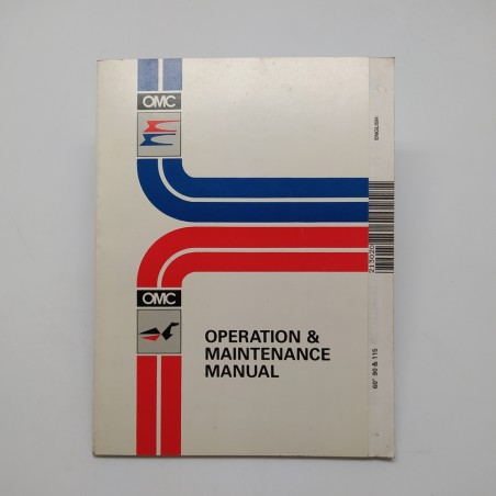 OMC Manuale d'uso e manutenzione francese e inglese. Macchie e polvere.
