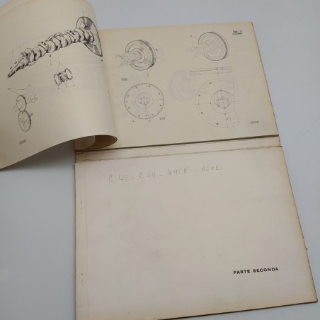 Catalogo parti di ricambio Fiat motore 213 verticale, 3° ed. 1961. Sbucciato