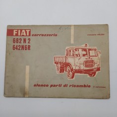 Fiat Catalogo parti di ricambio carrozzeria mod. 682 N2； 642 N6R. 1° ed. 1959