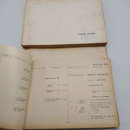 Catalogo parti di ricambio Fiat motore 203, 5° ed. 1964. Condizioni mediocri