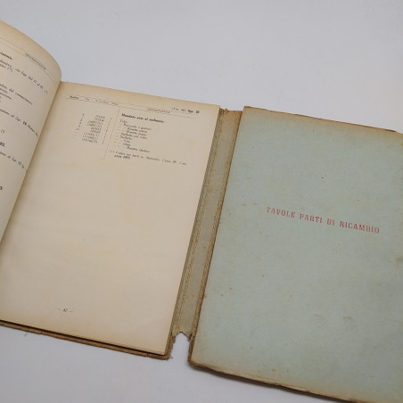 Fiat Catalogo parti di ricambio motore 364A, 3° ed. 1957. Condizioni mediocri