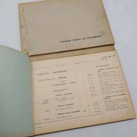 Catalogo parti di ricambio autocarro Fiat C 40 N, 1° edizione. Macchie