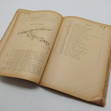 Catalogo parti di ricambio Fiat vari mod. 621, 3° ed. 1944. Condizioni mediocri