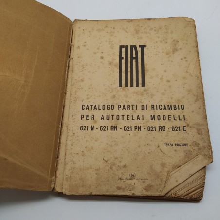 Catalogo parti di ricambio Fiat vari mod. 621, 3° ed. 1944. Condizioni mediocri