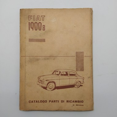 Catalogo parti di ricambio Fiat 1900B, 2° ed. 1958. Macchie diffuse