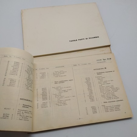 Catalogo parti di ricambio Fiat mod. 1800, 2° ed. 1959. Macchie in copertina