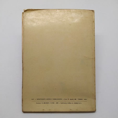 Catalogo parti di ricambio carrozzeria Fiat 1500L； 1° ed. 1963. Polvere e macchi
