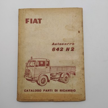 Autocarro Fiat 642 N2 Catalogo parti di ricambio, 1956. Macchie d'officina