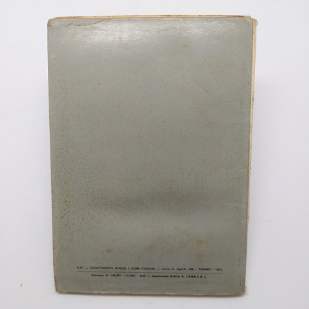 Catalogo parti di ricambio Fiat carrozzzeria mod. 1800B, 1° ed. 1961. Macchie