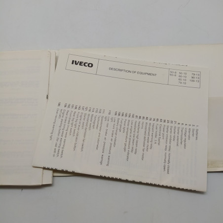 Manuale uso e manutenzione Iveco multilingue 1983. Pagine staccate