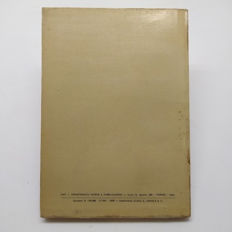 Catalogo parti di ricambio Fiat 1800 carrozzeria, 3° ed. 1961. Mediocre