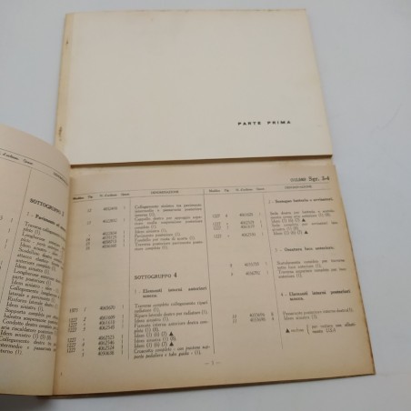 Catalogo parti di ricambio Fiat 1800 carrozzeria, 3° ed. 1961. Mediocre