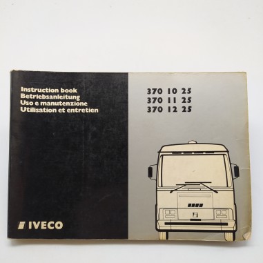 Manuale uso e manutenzione Iveco, 1978. Rilegatura in parte scollata