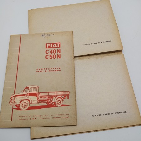 Catalogo parti di ricambio, supplemento, autocarro C 40 N, 1958. Mediocre