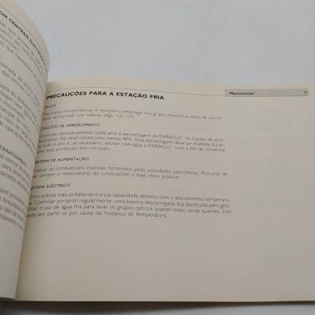 Manuale uso e manutenzione Iveco 330 Turbo, lingua portoghese, 1990. Discreto