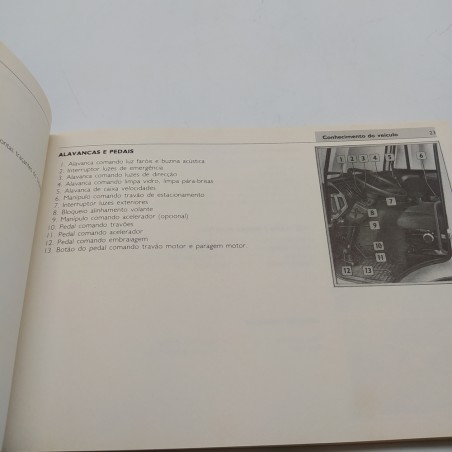 Manuale uso e manutenzione Iveco 330 Turbo, lingua portoghese, 1990. Discreto